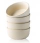 Stoneware Cereal Bowls Set of 4, 26oz Soup Bowls Set for Cereal Soup Snacks, Modern Kitchen bowls for Meal, Dishwasher &Microwave Safe, Matte Ivory